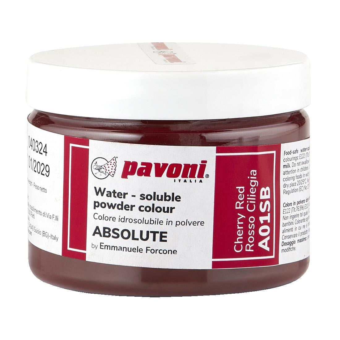 KA341 Pavoni Water Soluble Powder Cherry Red 50g