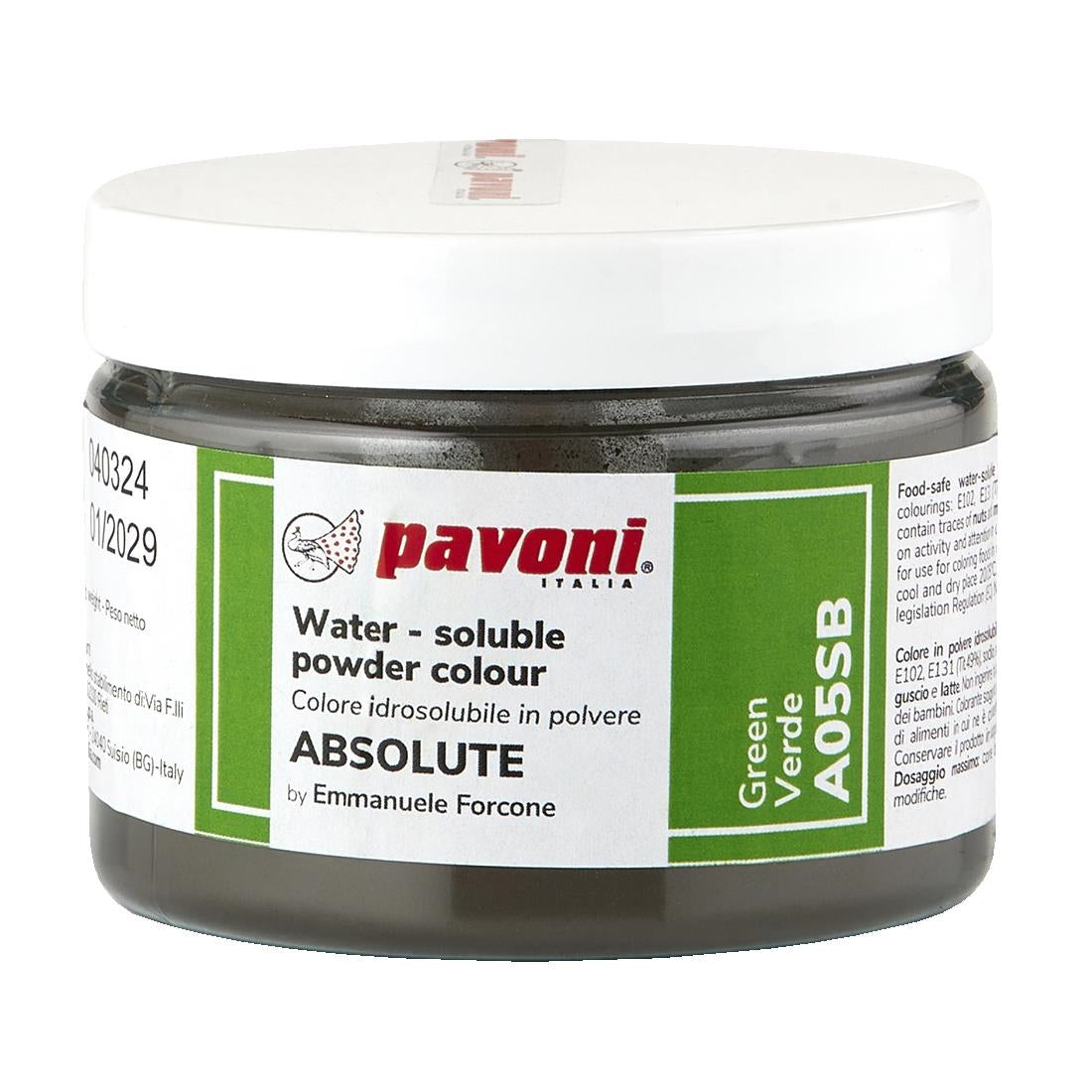 KA342 Pavoni Water Soluble Powder Green 50g