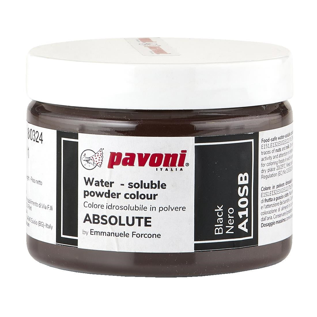 KA343 Pavoni Water Soluble Powder Black 50g