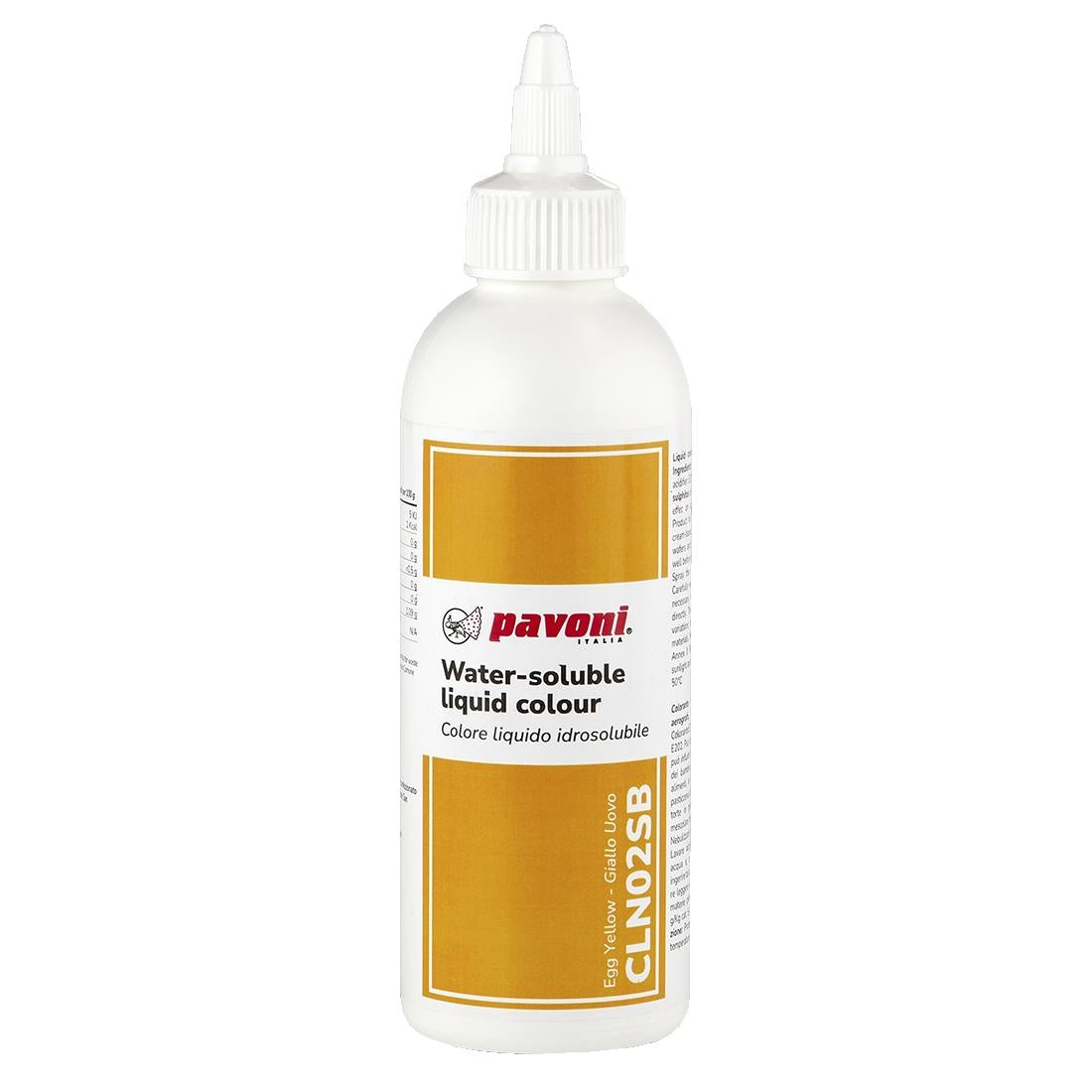 KA356 Pavoni Liquid Colours Egg Yellow 190ml