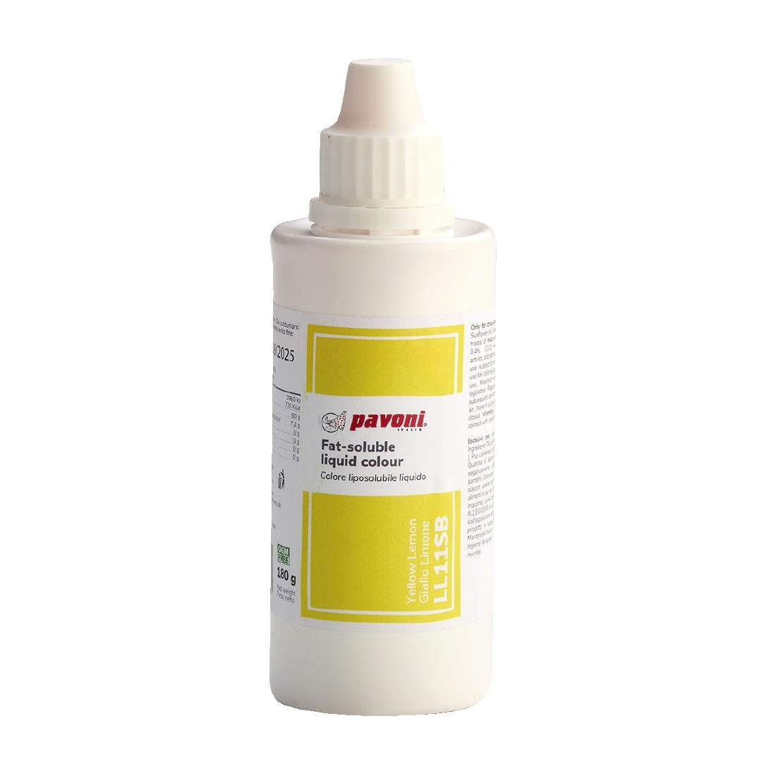 KA361 Pavoni Liposoluble Liquid Colours Lemon Yellow 180g