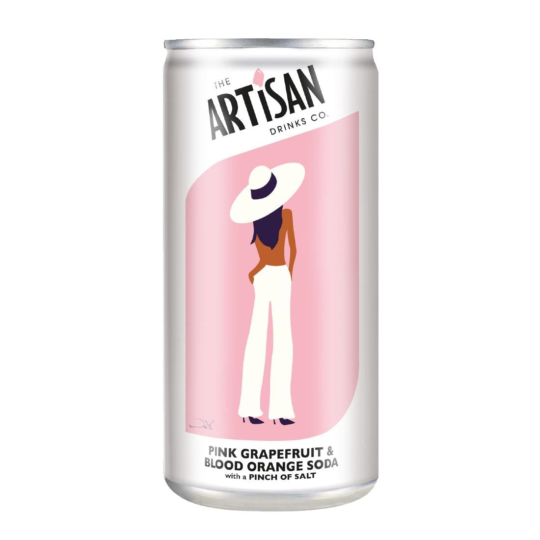 KA431 Artisan Drinks Pink Grapefruit & Blood Orange Soda Cans 250ml (Pack of 12)