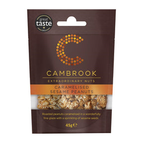 KA480 Cambrook Caramelised Sesame Peanuts Snack Pack 45g (Pack of 12)