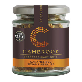 KA486 Cambrook Caramelised Sesame Peanuts Glass Jar 80g (Pack of 15)