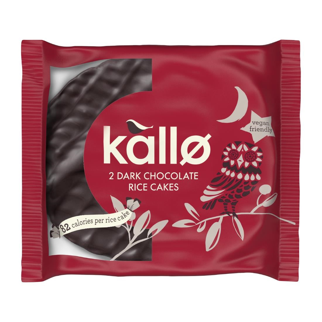 KA516 Kallo Dark Chocolate Topped Rice Cakes (Pack of 30)