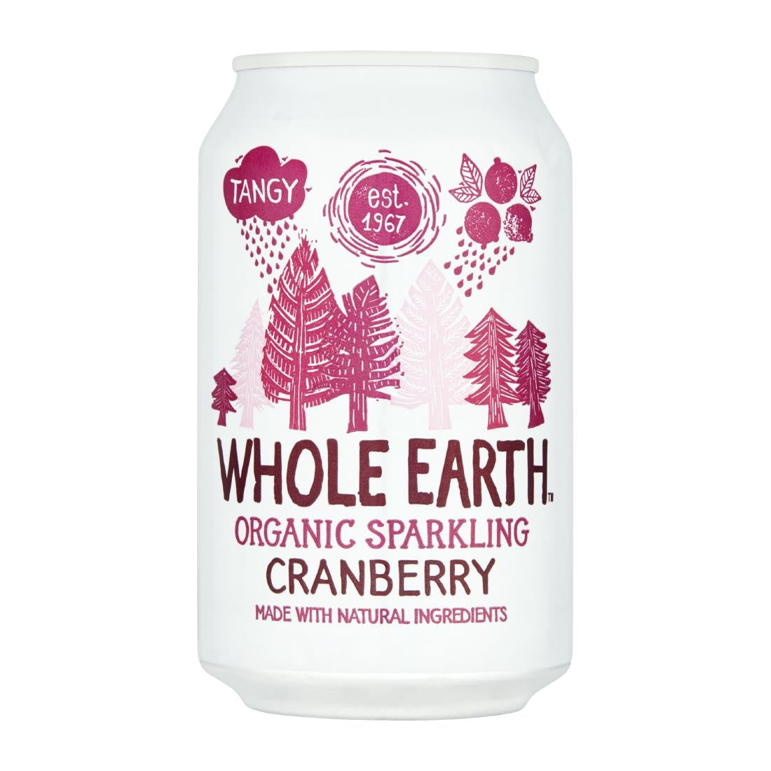 KA522 Whole Earth Organic Sparkling Cranberry Drink 330ml (Pack of 24)