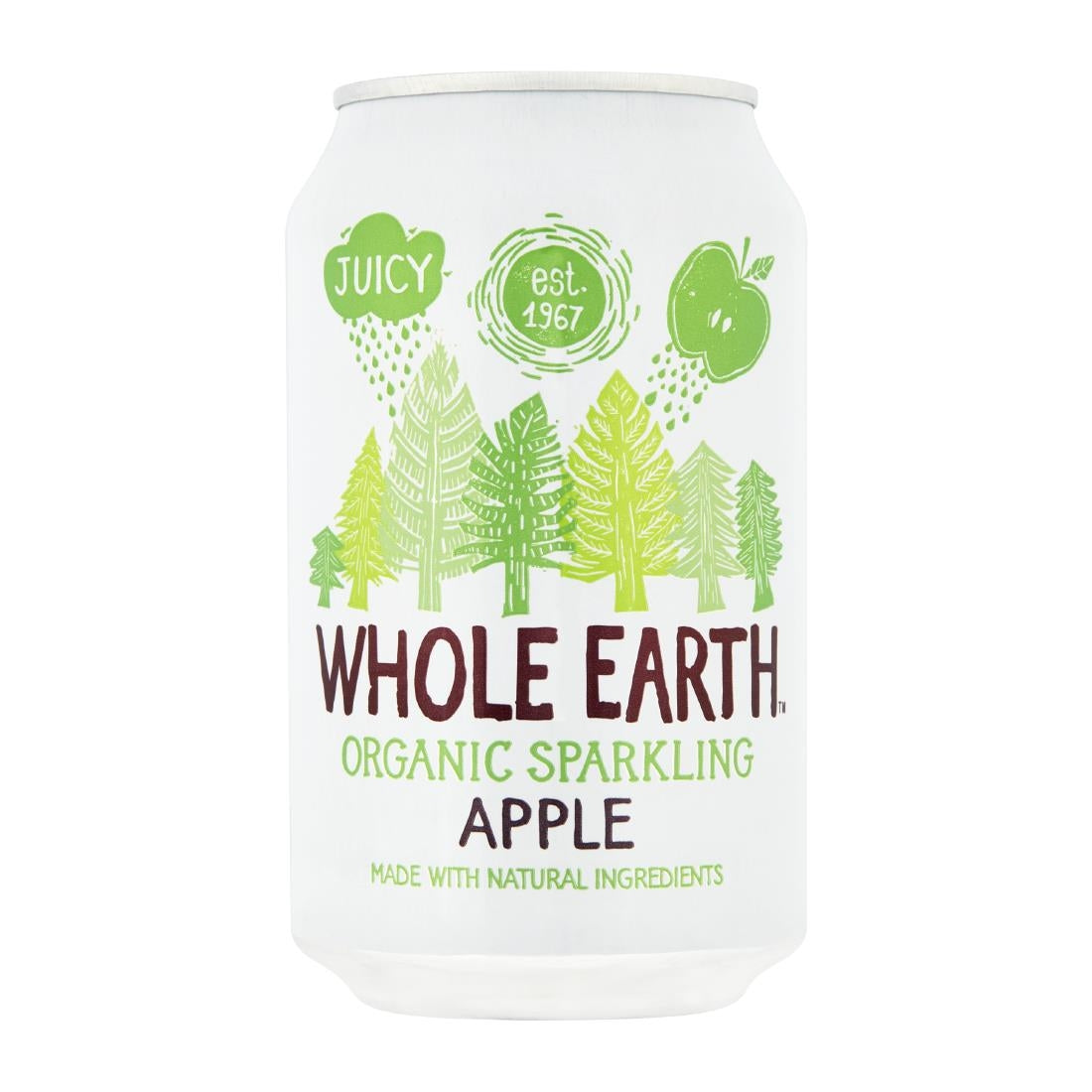 KA524 Whole Earth Organic Sparkling Apple Drink 330ml (Pack of 24)