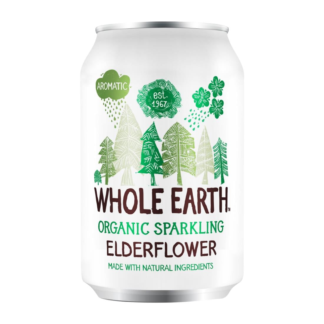 KA526 Whole Earth Organic Sparkling Elderflower Drink 330ml (Pack of 24)