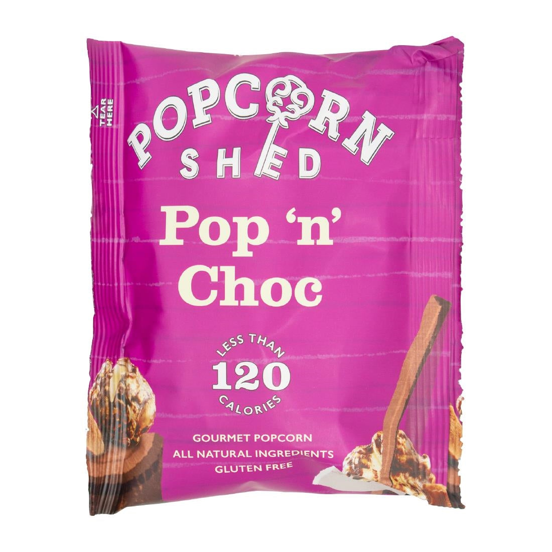 KA533 Popcorn Shed Pop N Choc Popcorn Snack Pack 24g (Pack of 16)