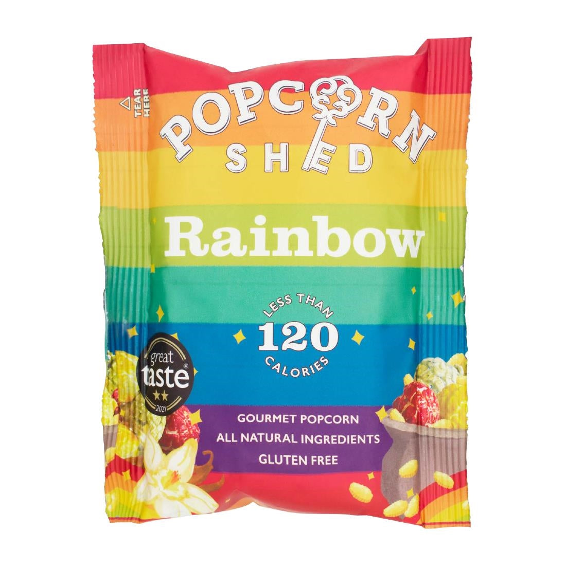 KA534 Popcorn Shed Rainbow Popcorn Snack Pack 24g (Pack of 16)