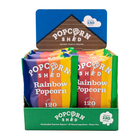 KA534 Popcorn Shed Rainbow Popcorn Snack Pack 24g (Pack of 16)