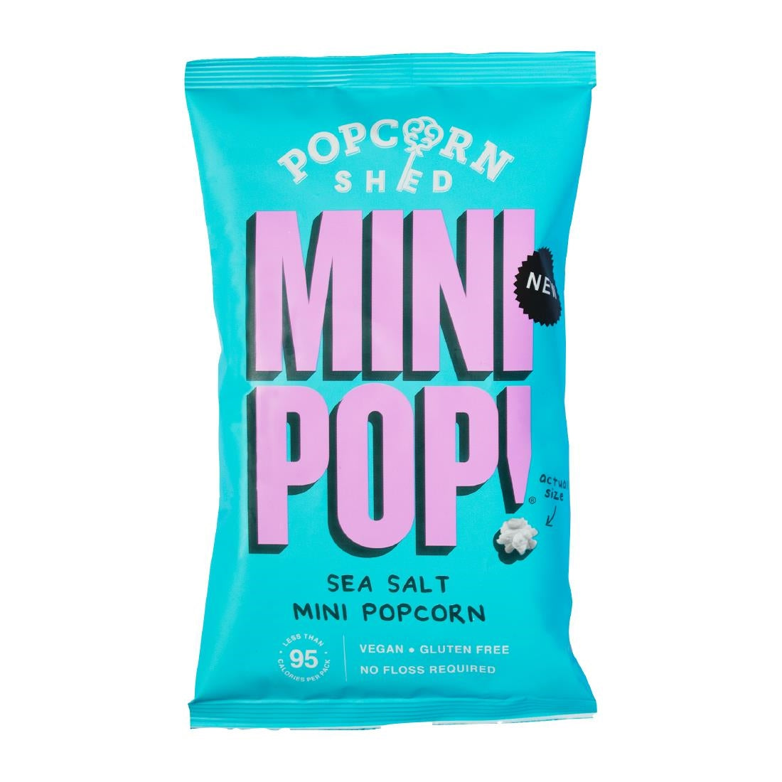 KA539 Popcorn Shed Sea Salted Mini Pop! Single Serve Bag 20g (Pack of 24)