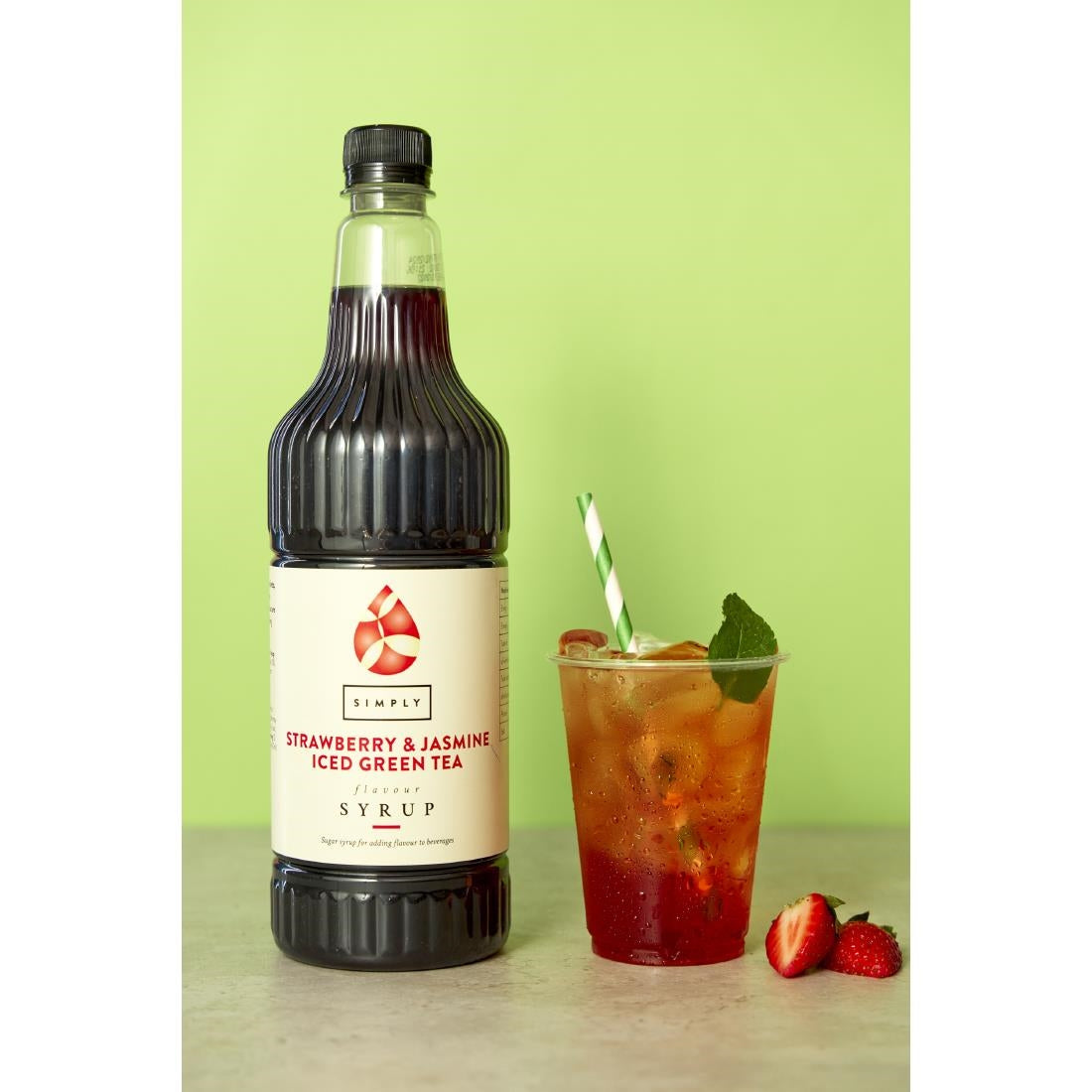 KA545 Simply Strawberry and Jasmine Iced Green Tea - 1Ltr