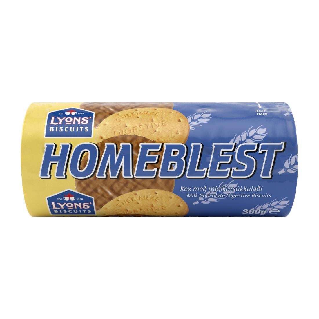 KA649 - Lyons' Homeblest Milk Chocolate Digestives 300g (24 Pack)