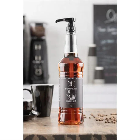 KA747 Beaumont Hazelnut Syrup 1ltr - JD Catering Equipment Solutions Ltd