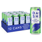 DASH Lime Sparkling Water 330ml (12 Pack)