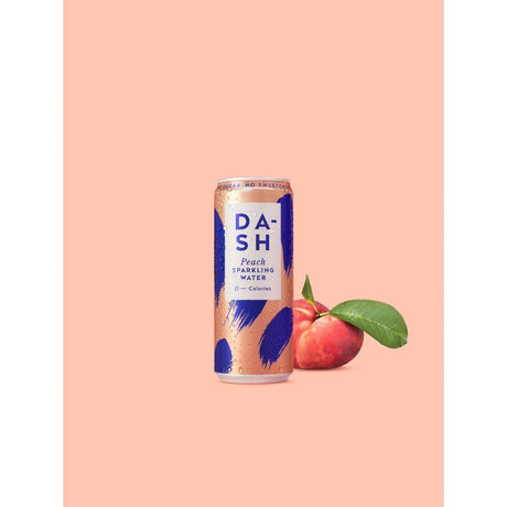 DASH Peach Sparkling Water 330ml (12 Pack)