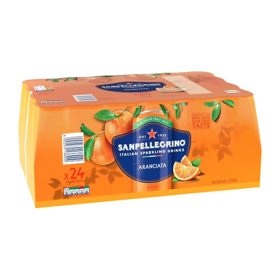 San Pelligrino Orange Cans 330ml (24 Pack)