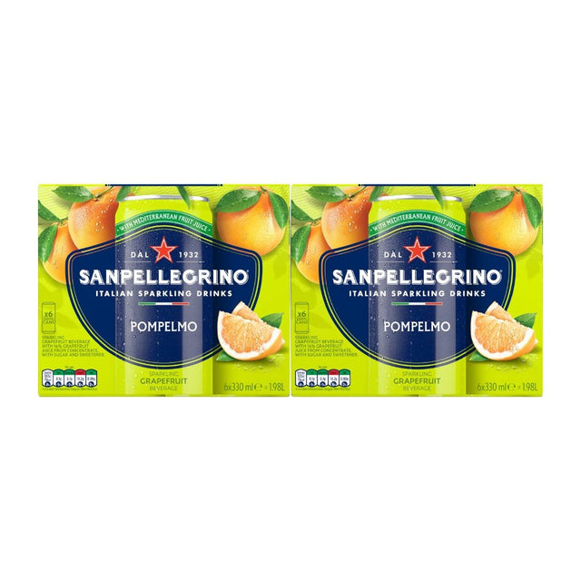 San Pelligrino Grapefruit Cans 330ml (24 Pack)