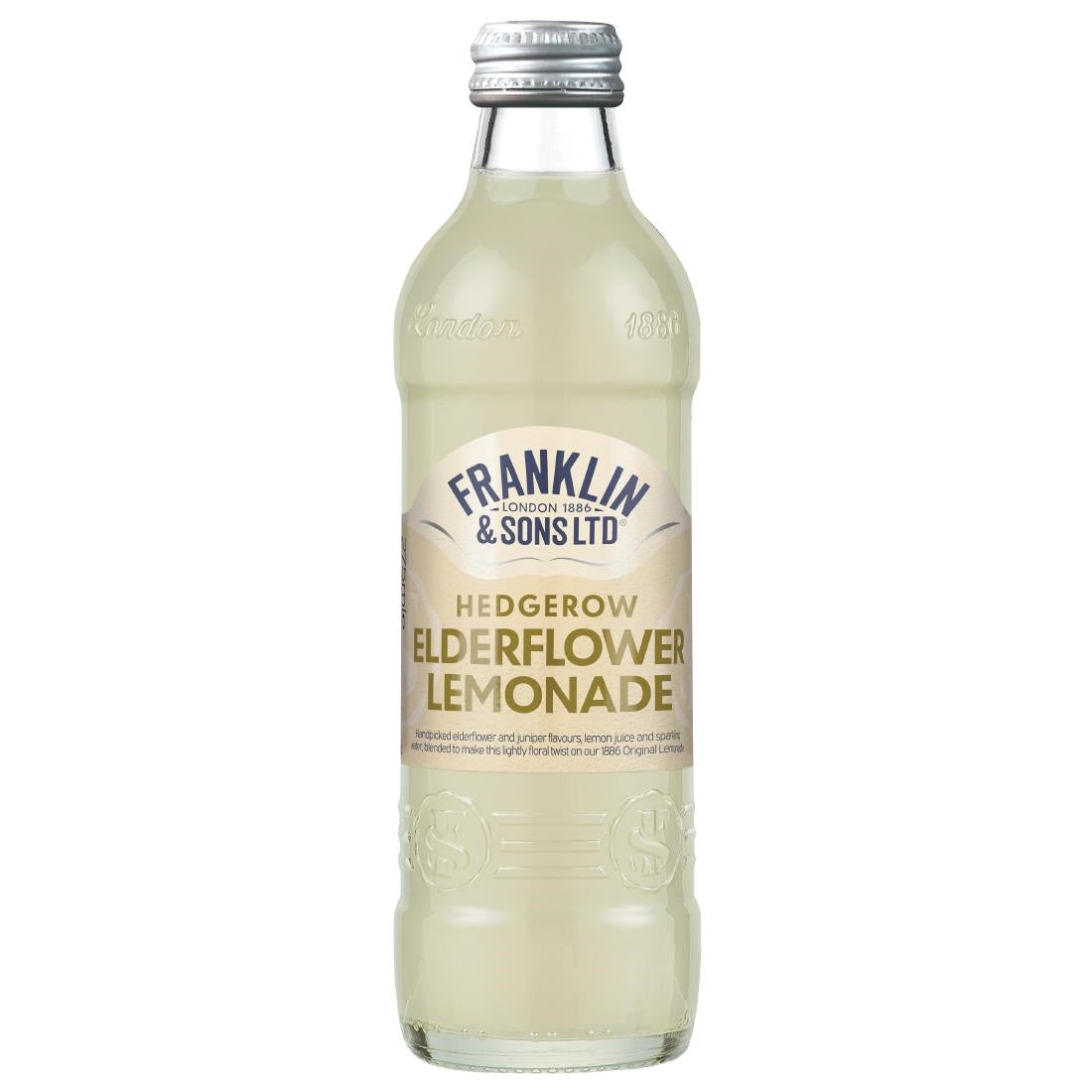 Franklin & Sons Hedgerow Elderflower Lemonade 275ml (12 Pack)