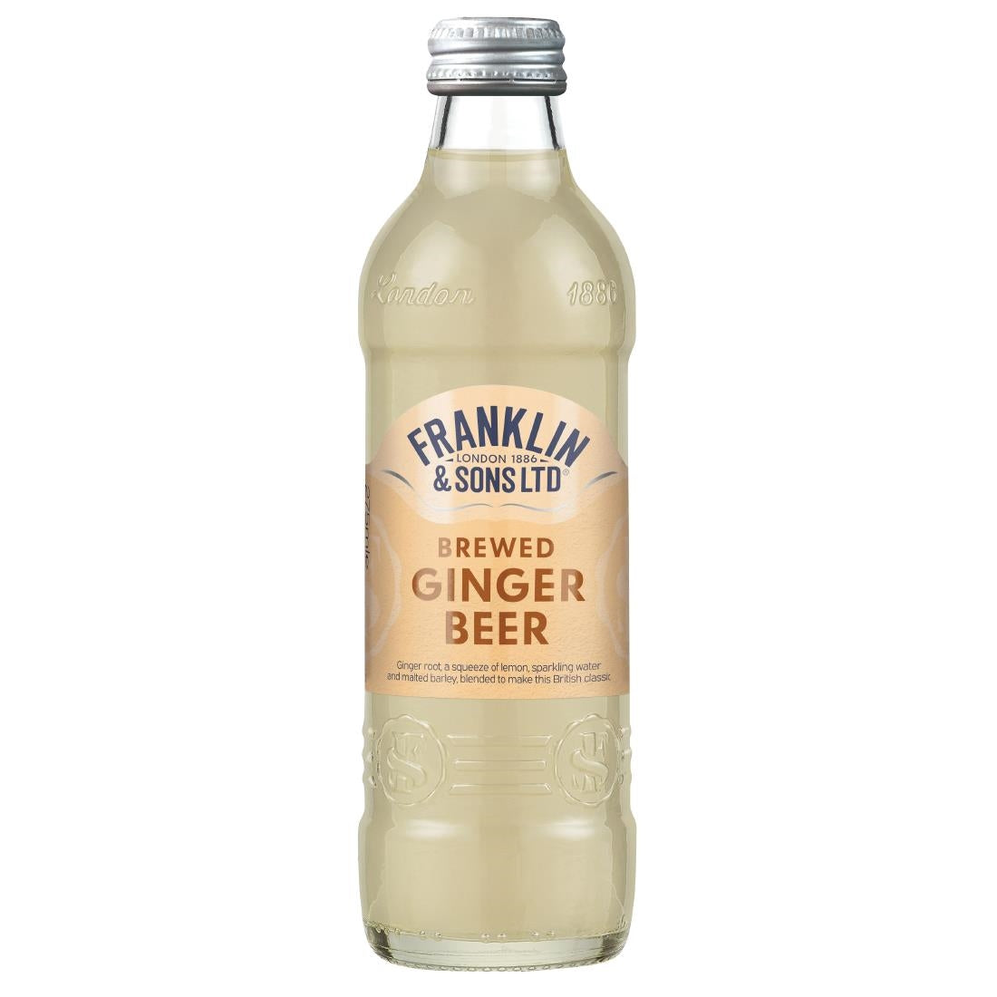 Franklin & Sons Brewed Ginger Beer 275ml (12 Pack)