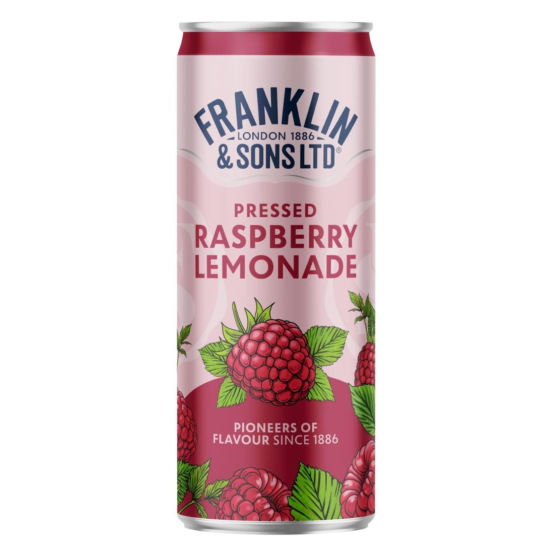 Franklin & Sons Pressed Raspberry Lemonade Cans 250ml (12 Pack)