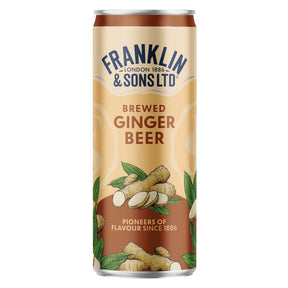 Franklin & Sons Brewed Ginger Beer Cans 250ml (12 Pack)