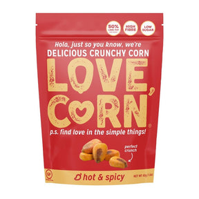 LOVE CORN Hot & Spicy 45g (10 Pack)