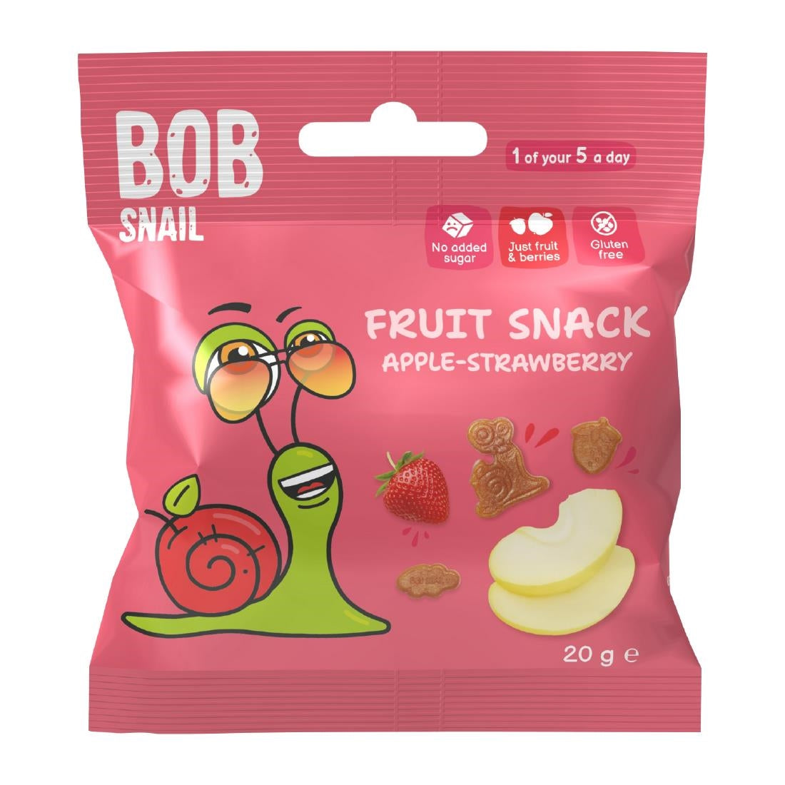 Bob Snail Fruit Bites Apple Strawberry 20g (20 Pack)