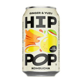 Hip Pop Kombucha Ginger & Yuzu 330ml (12 Pack)