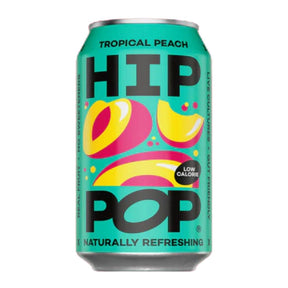 Hip Pop Living Soda Tropical Peach 330ml (12 Pack)
