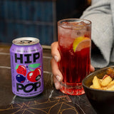 Hip Pop Living Soda Berries & Cherries 330ml (12 Pack)