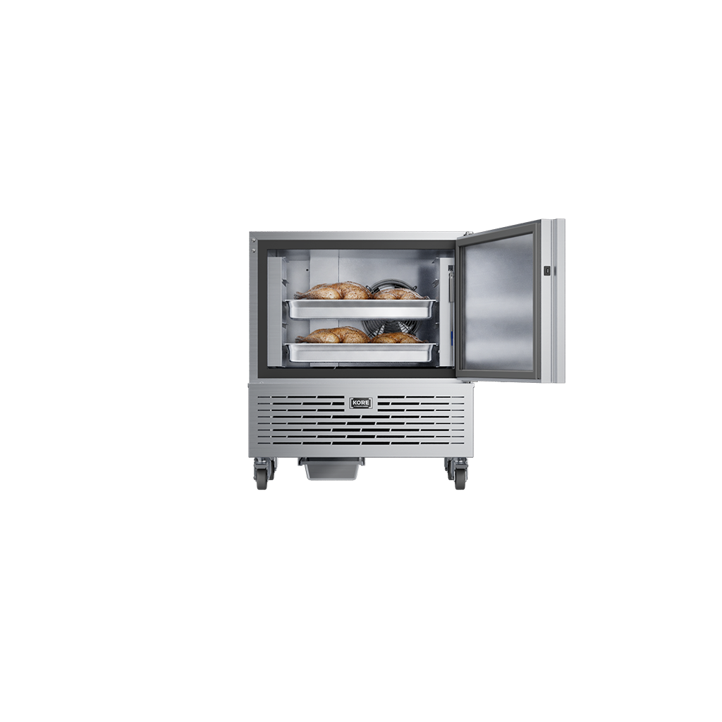 KORE KB5 Blast Chiller 10kg (52-101) — loaded interior illustration; contents not included