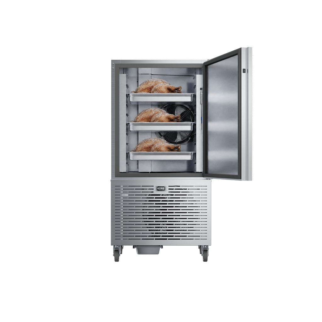 KORE KB10 Blast Chiller 35kg (52-103) — loaded interior illustration; contents not included