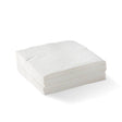 2-ply corner embossed cocktail napkin - white - BioPak commercial catering consumable