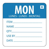 L066 Hygiplas Removable Day of the Week Label Monday (Pack of 500) - JD Catering Equipment Solutions Ltd