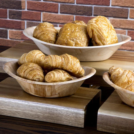 L092 Oval Wooden Bowl Small L092 - JD Catering Equipment Solutions Ltd