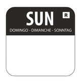 L930 Hygiplas Removable Colour Coded Food Labels Sunday (Pack of 1000) - JD Catering Equipment Solutions Ltd