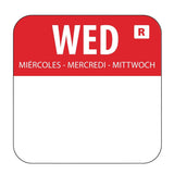 L933 Hygiplas Removable Colour Coded Food Labels Wednesday (Pack of 1000) - JD Catering Equipment Solutions Ltd