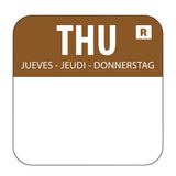 L934 Hygiplas Removable Colour Coded Food Labels Thursday (Pack of 1000) - JD Catering Equipment Solutions Ltd
