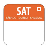 L936 Hygiplas Removable Colour Coded Food Labels Saturday (Pack of 1000) - JD Catering Equipment Solutions Ltd