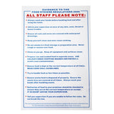 L951 Vogue Food Safety Act 2006 Guidance Sign