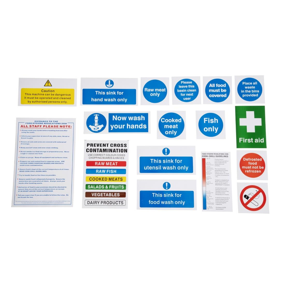 L968 Vogue Bumper Hygiene Catering Sign Pack