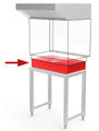Lainox NNR061 - manufacturer installation frame illustration with oven for context
