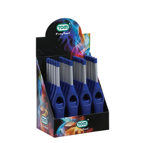 Lifestyle Deluxe Blue Refillable Gas Lighters — Pack of 12 | LFS913