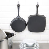 M653 Vogue Square Cast Iron Ribbed Skillet Pan