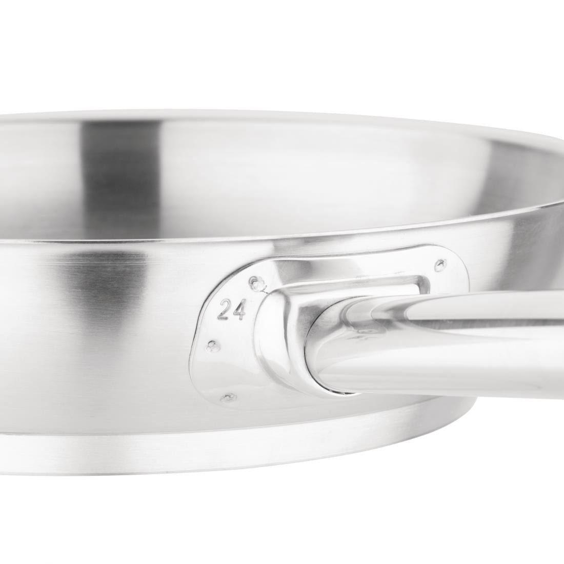 M925 Vogue Stainless Steel Induction Frying Pan 240mm