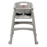 M959 Rubbermaid Sturdy Stacking High Chair Platinum