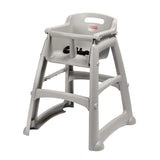 M959 Rubbermaid Sturdy Stacking High Chair Platinum