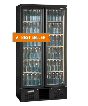 CE563 Gamko Maxiglass 2 Glass Door 500Ltr Bottle Cooler Cabinet - MG3/500G - JD Catering Equipment Solutions Ltd